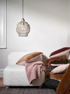 Luxury Velvet 55cm Round Cushion - Khaki -Best Home 2020 living cushions throws 2