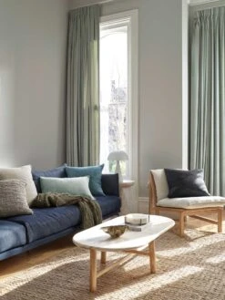 Heavy Linen Cushion - Bluestone -Best Home 2022 living basketweave heavy linen 3