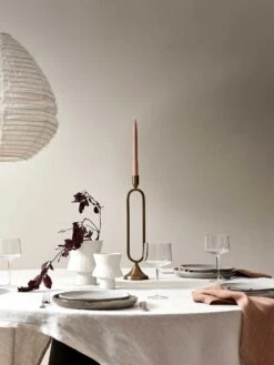 Vintage Linen Tablecloth - Marshmallow -Best Home 2023 dining tablelinen 3a