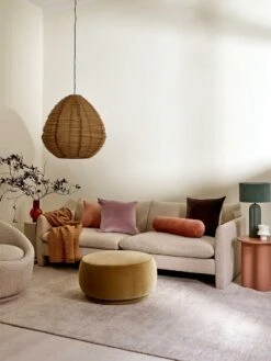 Heavy Linen Rectangle Cushion - Hazelnut -Best Home 2023 living room 12