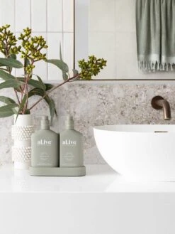 Green Pepper & Lotus Wash & Lotion DUO + Tray -Best Home al ive green pepper lotus duo2