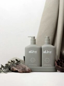 Green Pepper & Lotus Wash & Lotion DUO + Tray -Best Home al ive green pepper lotus duo6