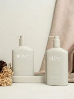 Sea Cotton & Coconut Wash & Lotion DUO + Tray -Best Home alive sea cotton coconut lifestyle 1