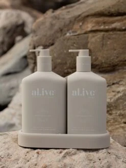 Sea Cotton & Coconut Wash & Lotion DUO + Tray -Best Home alive sea cotton coconut lifestyle 4