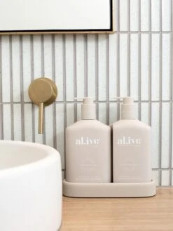 Sea Cotton & Coconut Wash & Lotion DUO + Tray -Best Home alive sea cotton coconut lifestyle 5