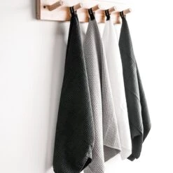 Microfibre Tea Towel - Black -Best Home barkly basics microfibre tea towel grey 2