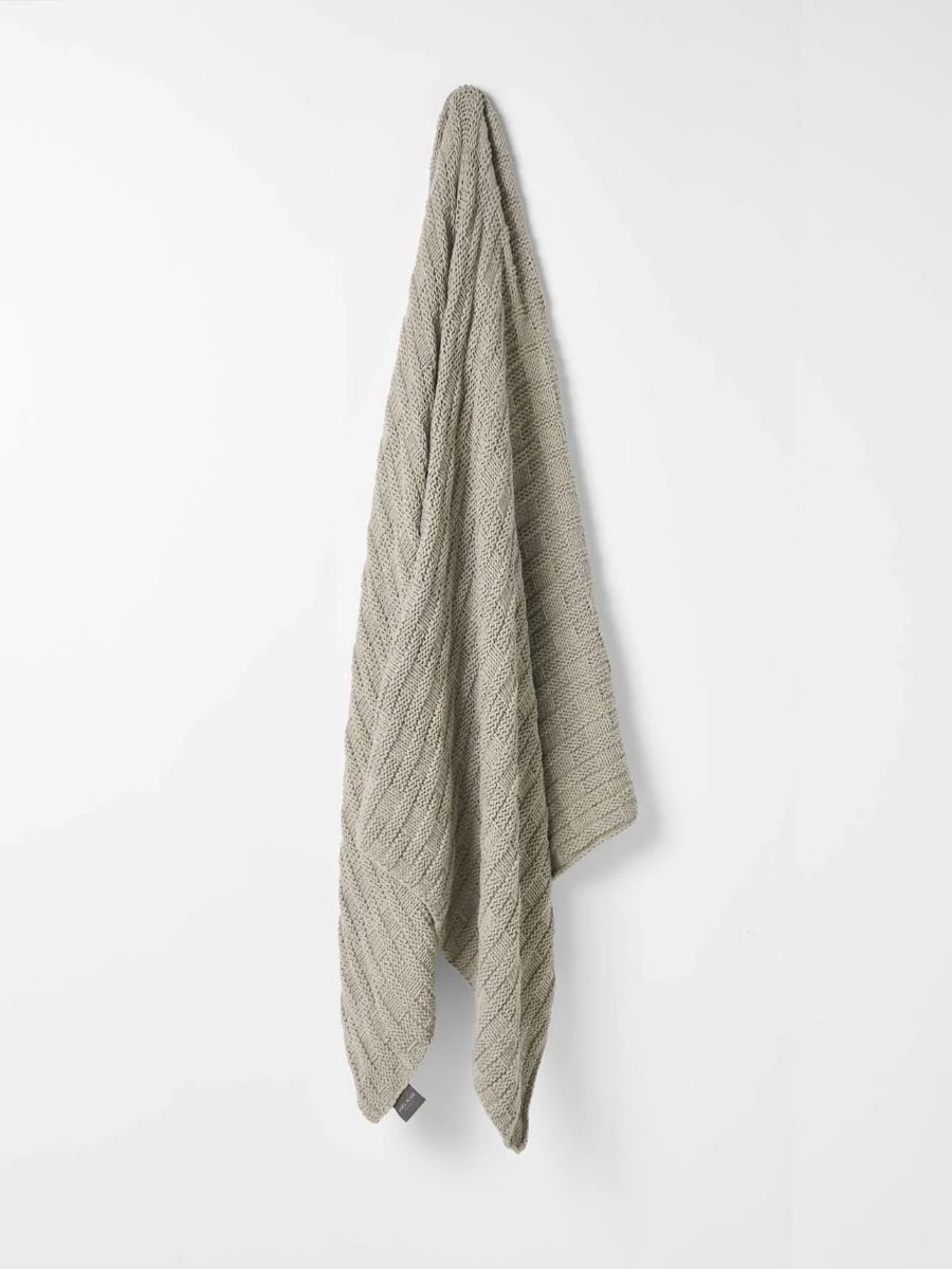 Basket Weave Throw - Feather 3 Basket Weave Throw - Feather