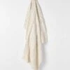 Cable Knit Throw - Winter White -Best Home cable knit throw winter white