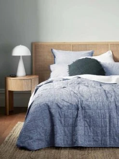 Chambray Coverlet - Denim
