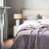 Chambray Coverlet - Lilac 2 Chambray Coverlet - Lilac -Best Home chambray fringe bedcover lilac 1 3
