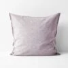 Chambray Fringe European Pillowcase - Lilac -Best Home chambray fringe euro lilac