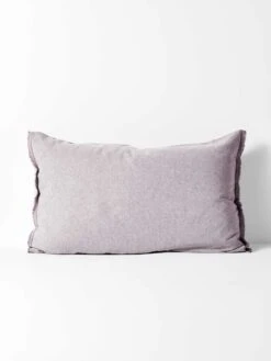 Chambray Fringe Standard Pillowcase - Lilac