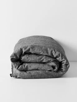 Chambray Fringe Quilt Cover - Smoke -Best Home chambray fringe quilt cover smoke