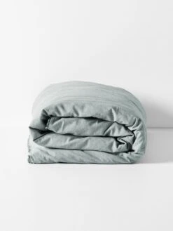 Chambray Fringe Quilt Cover - Mineral 8 Chambray Fringe Quilt Cover - Mineral -Best Home chambray fringe quiltcover mineral