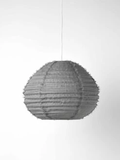 Cloud Fringed Ball Pendant - Smoke