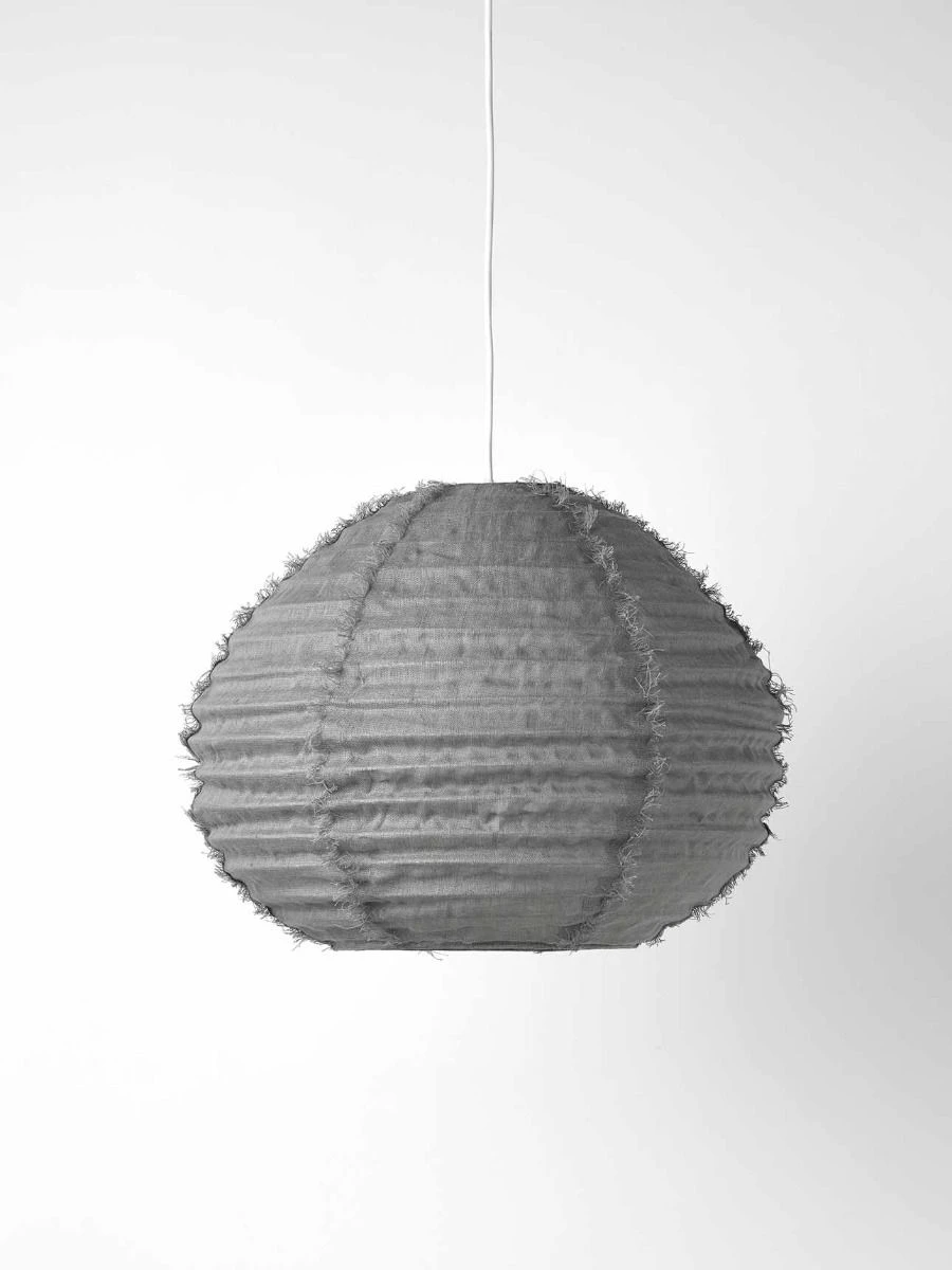 Cloud Fringed Ball Pendant - Smoke 3 Cloud Fringed Ball Pendant - Smoke