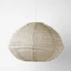Cloud Fringed Oval Pendant - Natural -Best Home cloud fringed linen pendant oval natural