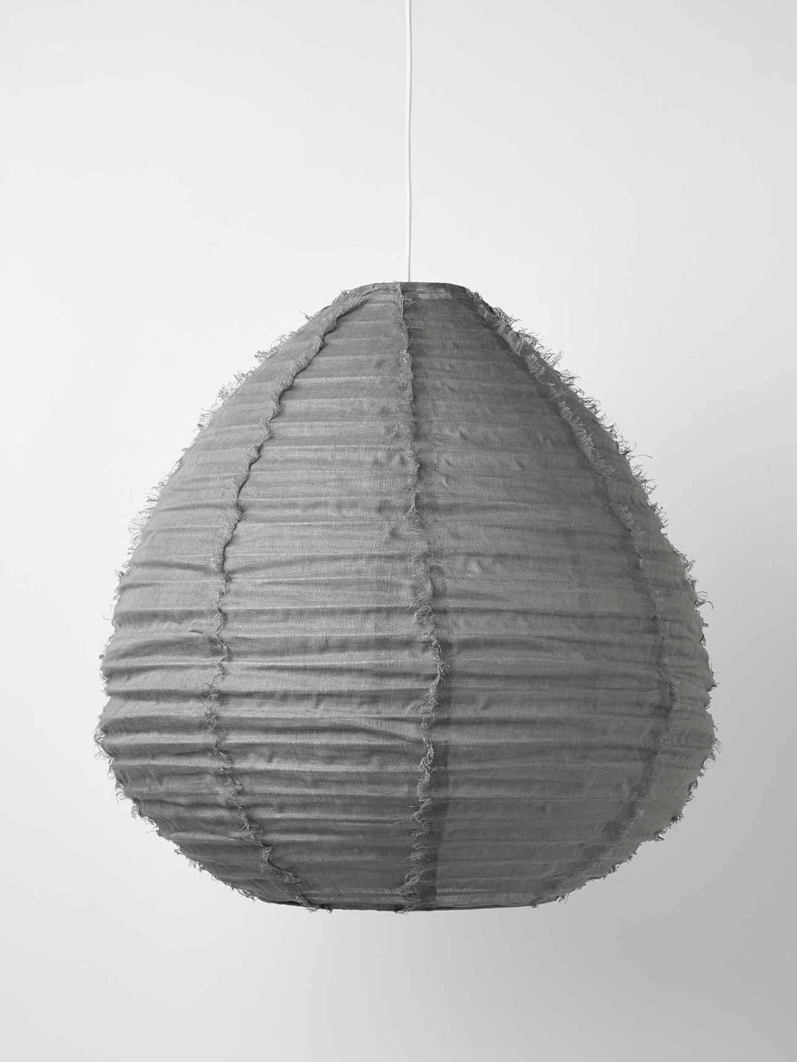 Cloud Fringed Pear Pendant - Smoke 3 Cloud Fringed Pear Pendant - Smoke