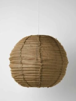 Cloud Fringed Round Pendant - Bronze