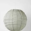 Cloud Fringed Round Pendant - Limestone -Best Home cloud fringed linen pendant round limestone