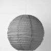Cloud Fringed Round Pendant - Smoke -Best Home cloud fringed linen pendant round smoke