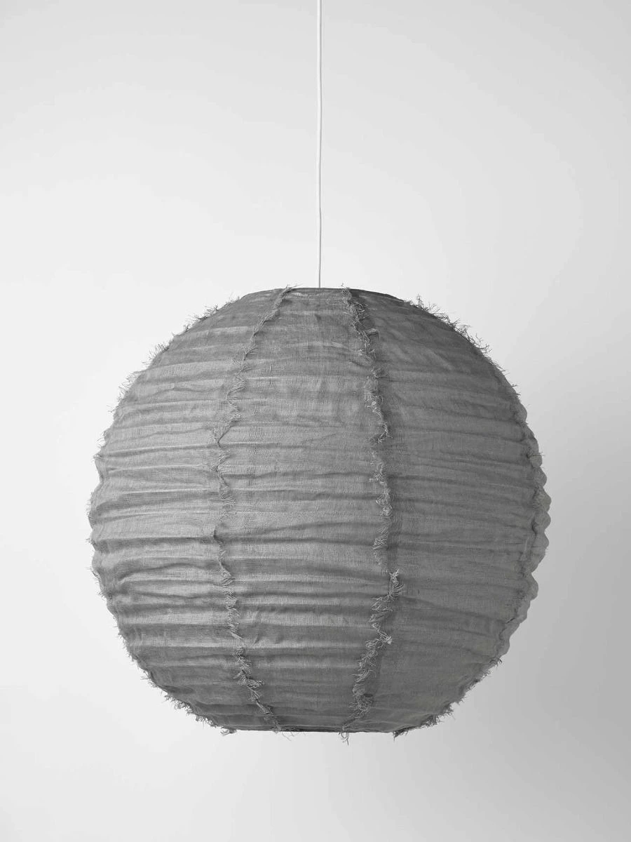 Cloud Fringed Round Pendant - Smoke 3 Cloud Fringed Round Pendant - Smoke