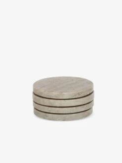 Siena Marble Coaster Set - Latte