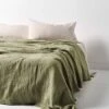 Crinkle Bed Cover - Elm -Best Home crinkle bed throw elm