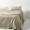 Crinkle Bed Cover - Feather -Best Home crinkle bed throw feather