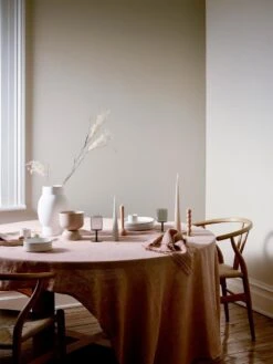 Vintage Linen Tablecloth - Clay -Best Home dining table clay