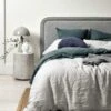 Emile Pure Linen Quilt Cover - Glacier -Best Home emile bed linen glacier 2