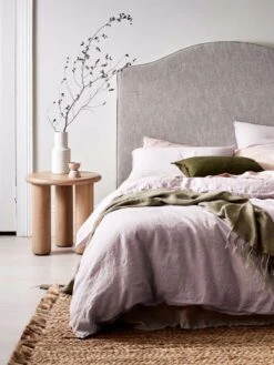 Emile Pure Linen Quilt Cover - Burnished Lilac