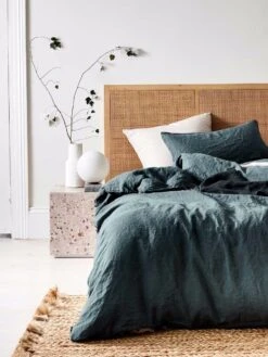 Emile Pure Linen European Pillowcase - Greystone -Best Home emile bedlinen greystone 1 5