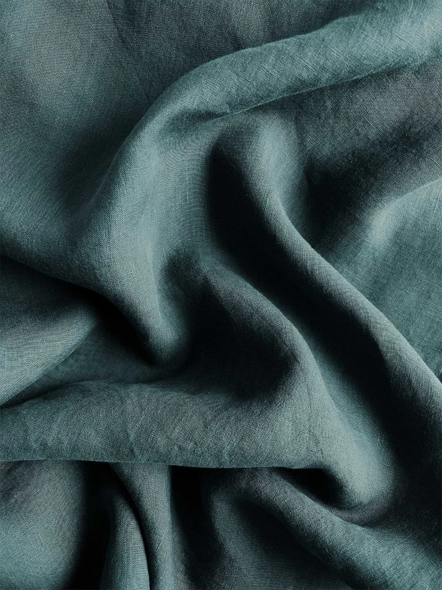 Emile Linen Fitted Sheet - Greystone 4 Emile Linen Fitted Sheet - Greystone - Image 2