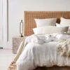 Emile Pure Linen Quilt Cover - Marshmallow -Best Home emile bedlinen marshmallow 1 3