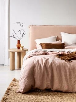 Emile Pure Linen Quilt Cover - Spanish Villa