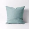 Emile Pure Linen European Pillowcase - Aegean Blue -Best Home emile pillowcase euro aegean blue