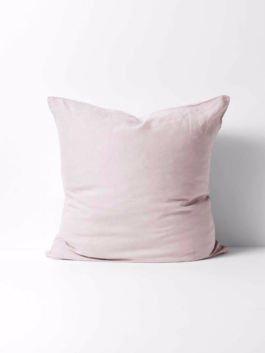 Emile Pure Linen European Pillowcase - Burnished Lilac 3 Emile Pure Linen European Pillowcase - Burnished Lilac