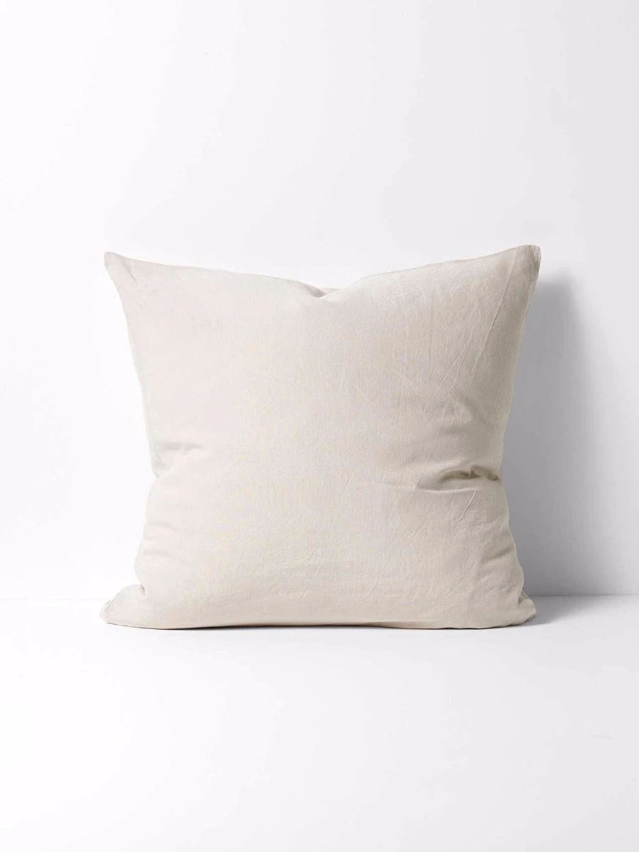 Emile Pure Linen European Pillowcase - Natural 3 Emile Pure Linen European Pillowcase - Natural