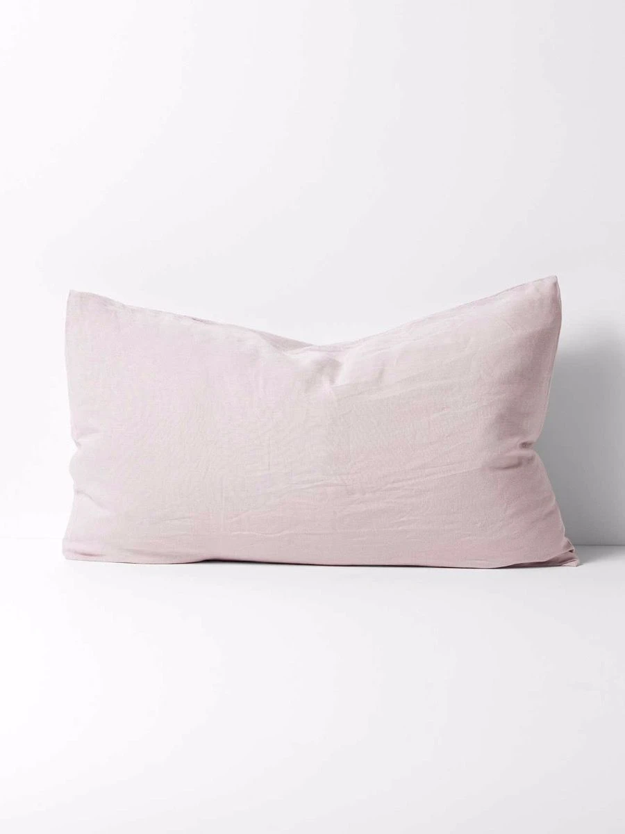 Emile Pure Linen Standard Pillowcase - Burnished Lilac 3 Emile Pure Linen Standard Pillowcase - Burnished Lilac