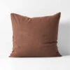 Emile Pure Linen European Pillowcase - Clove 1 Emile Pure Linen European Pillowcase - Clove -Best Home emile pure linen euro clove 1