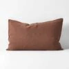 Emile Linen Standard Pillowcase - Clove -Best Home emile pure linen pillowcase clove 1