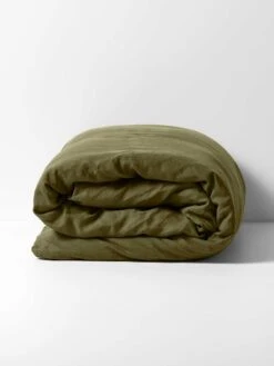 Emile Pure Linen Quilt Cover - Bronzed Olive 10 Emile Pure Linen Quilt Cover - Bronzed Olive -Best Home emile quilt cover bronzed olive 1