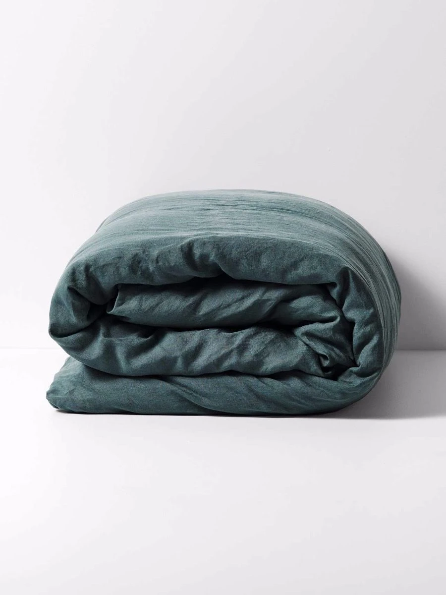 Emile Pure Linen Quilt Cover - Greystone 7 Emile Pure Linen Quilt Cover - Greystone - Image 5