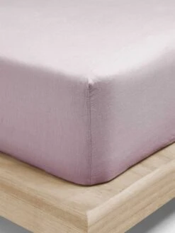 Emile Linen Fitted Sheet - Burnished Lilac