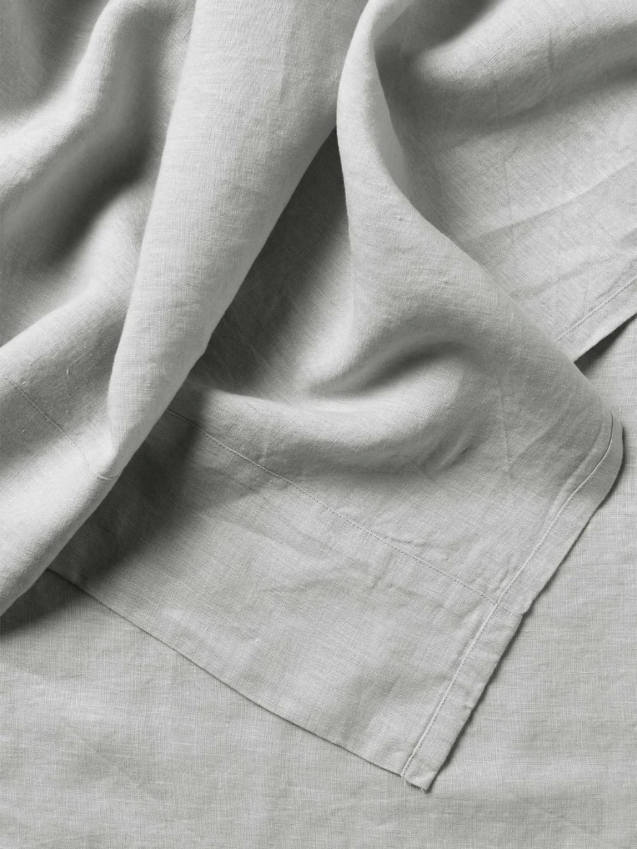 Emile Linen Flat Sheet - Glacier 4 Emile Linen Flat Sheet - Glacier - Image 2