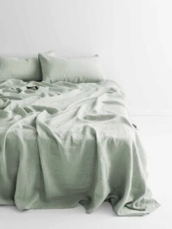 Emile Linen Flat Sheet - Mineral