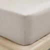 Emile Linen Fitted Sheet - Natural -Best Home emile sheets natural 2