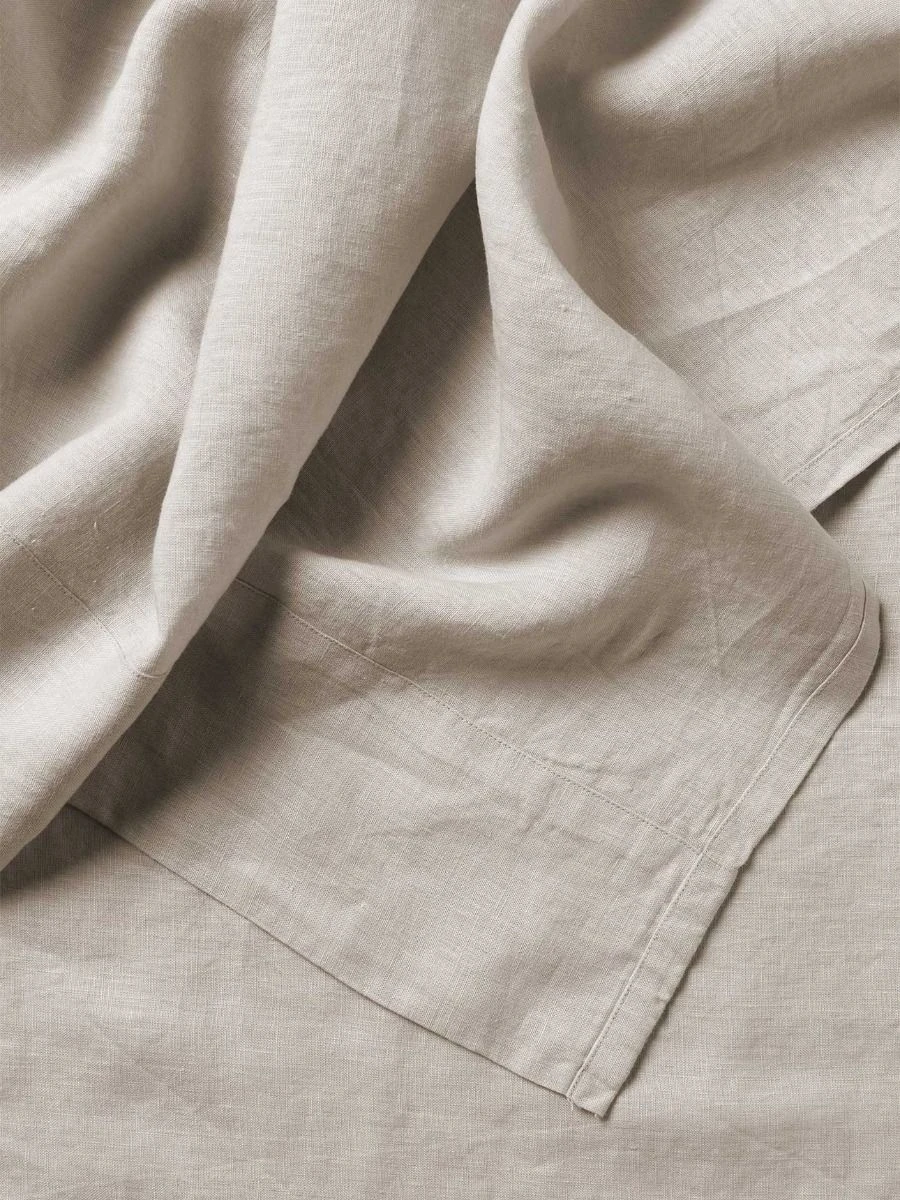 Emile Linen Flat Sheet - Natural 4 Emile Linen Flat Sheet - Natural - Image 2