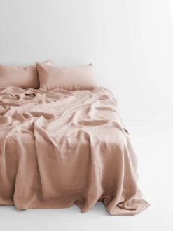 Emile Linen Flat Sheet - Spanish Villa